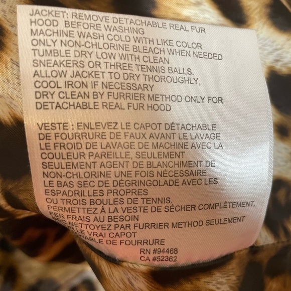 Laundry by Shelli Segal Women's Puffer Jacket Real Fur Collar Taupe Size Medium - Picture 12 of 16